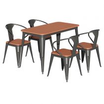 5 Pieces: Table, 4 Chairs