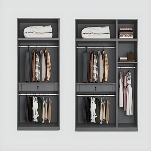 本格派ま！ Contemporary Wardrobe Door Close Soft Wardrobe Glass Style トップス