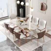 9 Pieces: Table, 8 Chairs