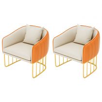 2 Orange Chairs