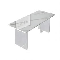 Mesa blanca 140 x 80 x 75