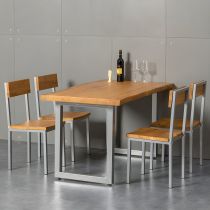 5 Pieces: Table, 4 Chairs