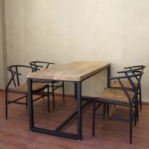 5 Pieces: Table, 4 Chairs