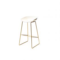 White-Gold 30"H Stool (Single)