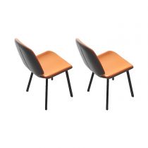 2 Chaises Oranges