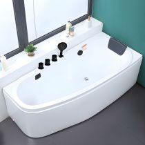 Vasca da Bagno + Set 5 Pezzi Nero