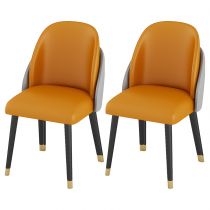 2 Chaises Oranges