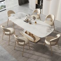 7 Pieces: Table, 6 Chairs