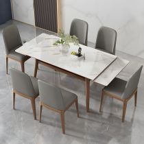 7 Pieces: Table, 6 Chairs