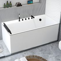 Vasca da Bagno + Set 5 Pezzi Nero