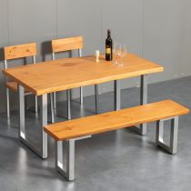 4 Pieces: Table, 2 Chairs, 1 Bench