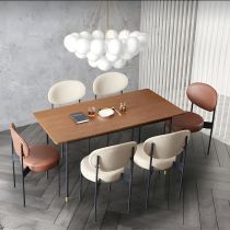 7 Pieces: Table, 6 Chairs