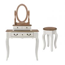 Makeup Vanity & Mirror & Stools