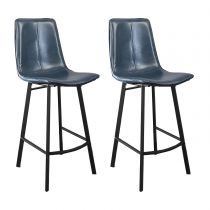 Blue 30"H Stools (Set of 2)