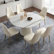 7 Pieces: Table, 6 Chairs