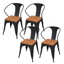 4 Brown Chairs