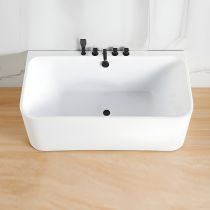 Vasca da Bagno + Set 5 Pezzi Nero