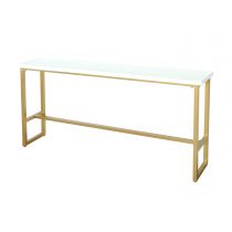 Tisch aus Weißgold 120 x 40 x 105