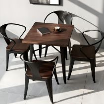 Juego de 5 piezas: 1 Mesa + 4 sillas