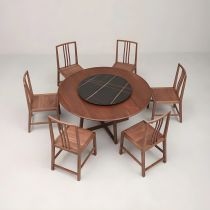 7 Pieces: Table, 6 Chairs