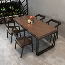 Conjunto de 5 piezas: 1 Mesa + 4 sillas marrones