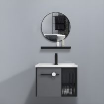 Lavabo + Robinet + Miroir (Rond)