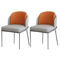 2 Chaises Oranges