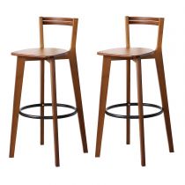 Brown 28"H Stools (Set of 2)