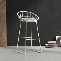 White 30"H Stool (Single)