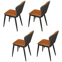 4 Orange Chairs