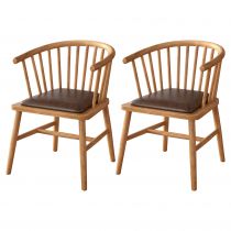 2 Brown Chairs