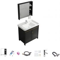 Vanity & Faucet & Mirror Cabinet