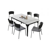 7 Pieces: Table, 6 Chairs