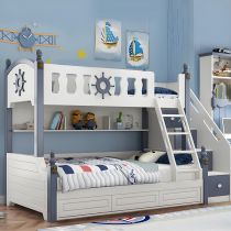 Letto per Bambini & Libreria & Letto a Trascinamento & Scale