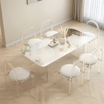 7 Pieces: Table, 6 Chairs