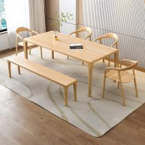 6 Pieces: Table, 4 Chairs, 1 Bench