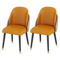 2 Chaises Oranges