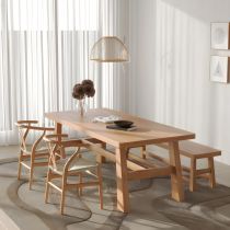 4 pièces : 1 Table, 2 Chaises, 1 Banc