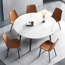 6 Pieces: Table, 5 Chairs