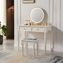 Makeup Vanity & Mirror & Stools