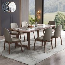 7 Pieces: Table, 6 Chairs