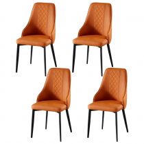 4 Orange Chairs