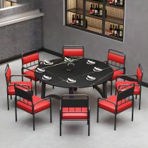 9 Pieces: Table, 8 Chairs