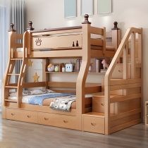 Bunk Bed&Drawer&Mattress x 2&Bookshelf&Ladder Cabinet&Ladder