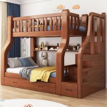 Kids Bed&Bookcase&2 Drawers&Mattress&Drawer Ladder Cabinet