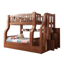 Kids Bed & Bookcase & 2 Drawers & Mattress & Ladder Armoire