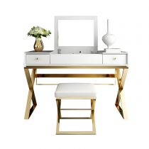 Makeup Vanity & Mirror & Stools