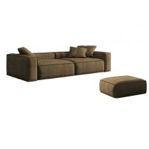 3-Sitzer-Sofa mit Ottomane