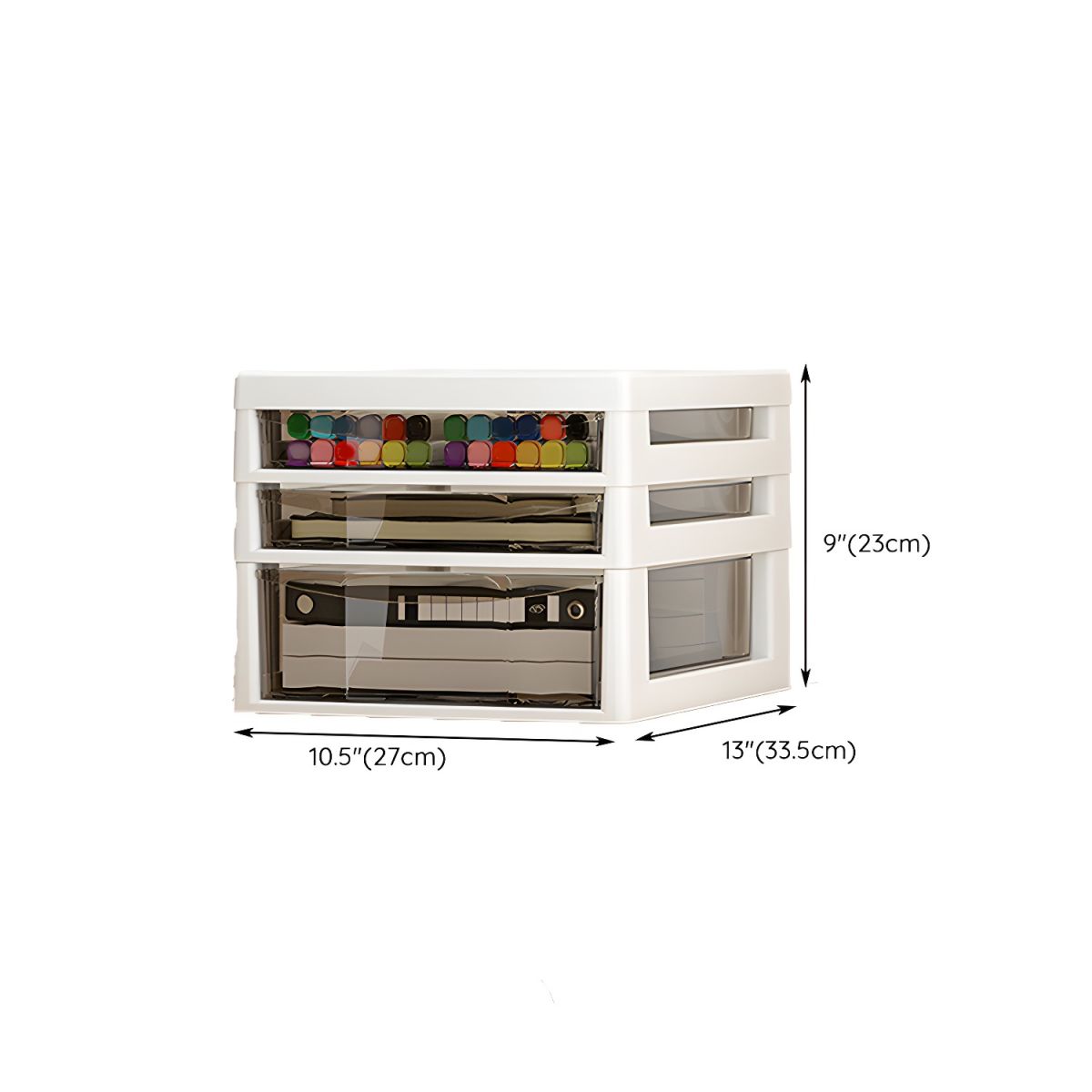Slim Acrylic Drawer Filing Cabinet With Smoky Clear Fronts Dimensions