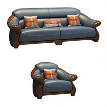 1-Sitzer-Sofa mit 3-Sitzer-Sofa